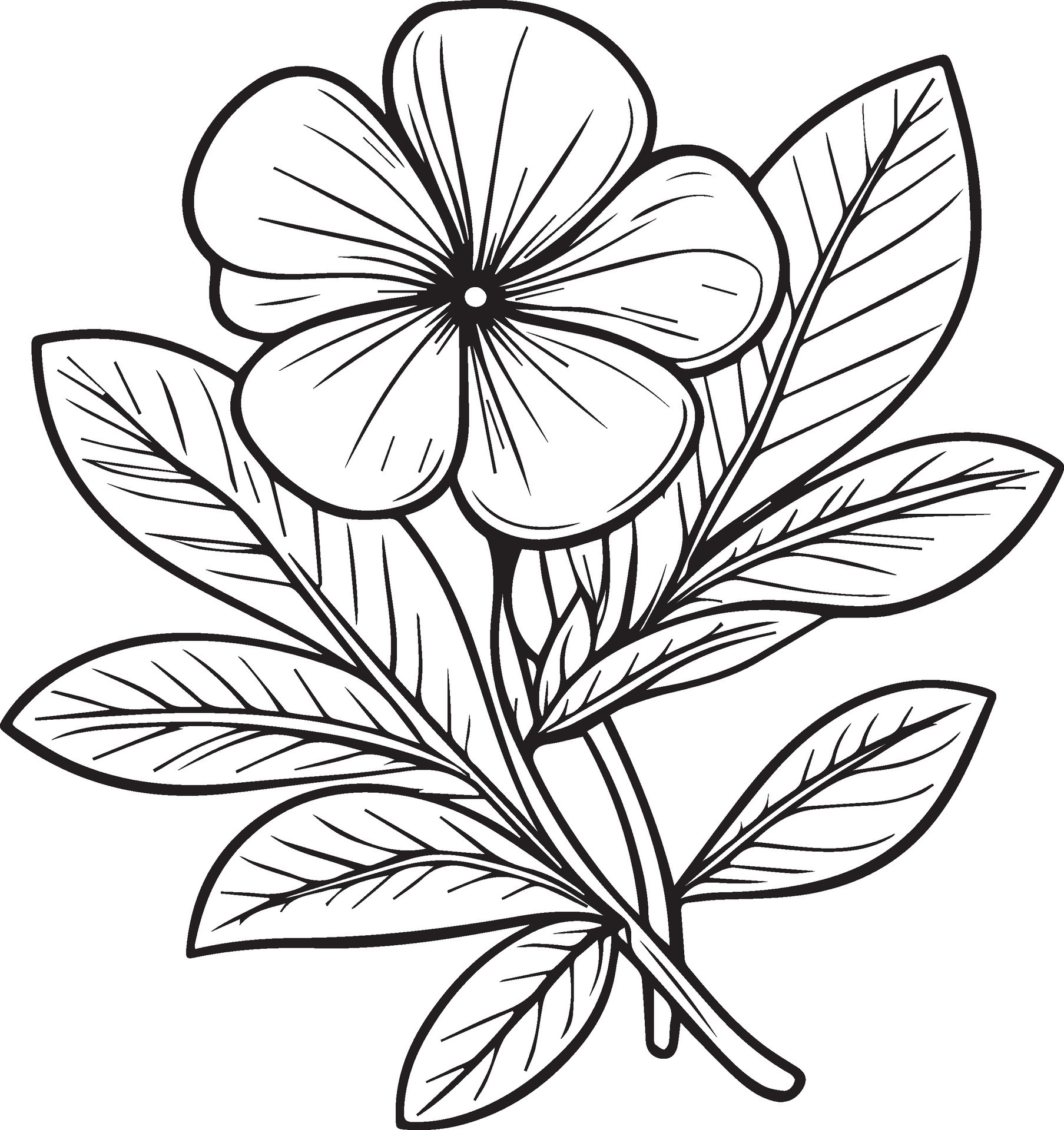 flower arrangement line art collection, Advanced Flower Coloring Page