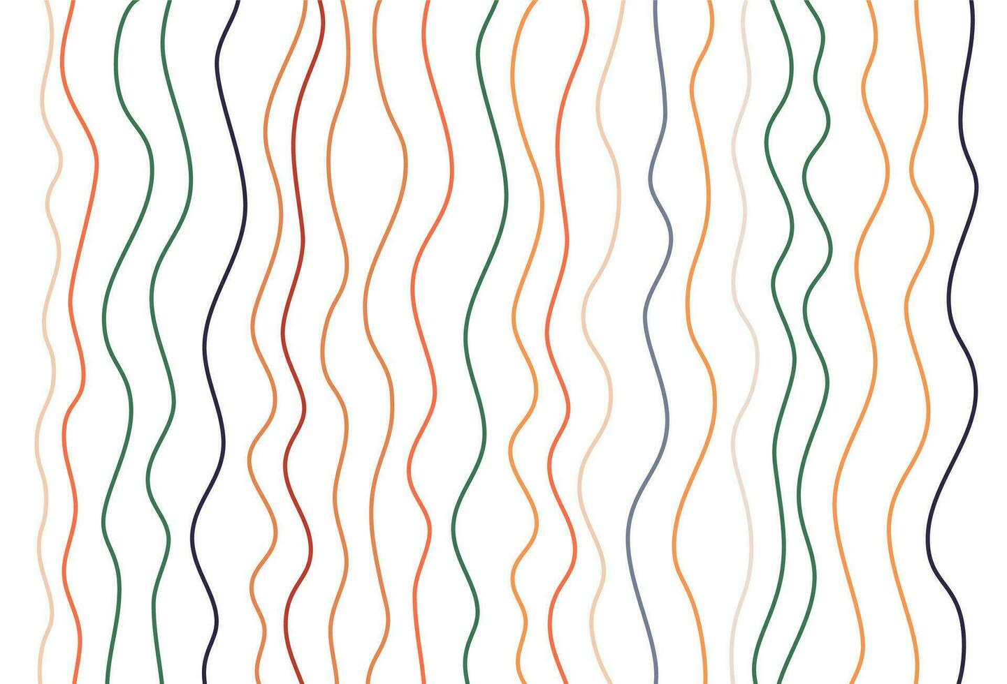 Set of colored marker drawings or pencils of abstract banner. Multi colored pencil scribble vector set. Childish drawing. Wavy lines. Vector Illustration.