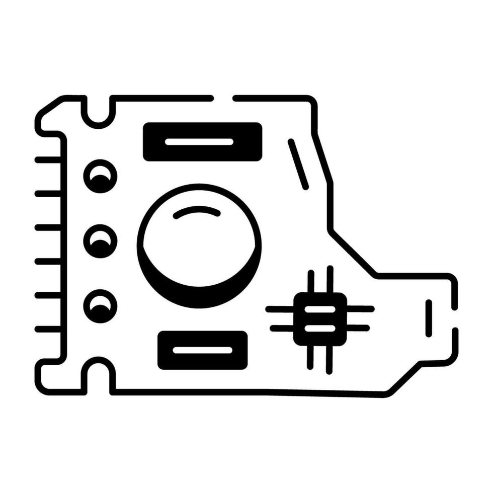 Modern  icon of Multimedia Components Line Icon vector