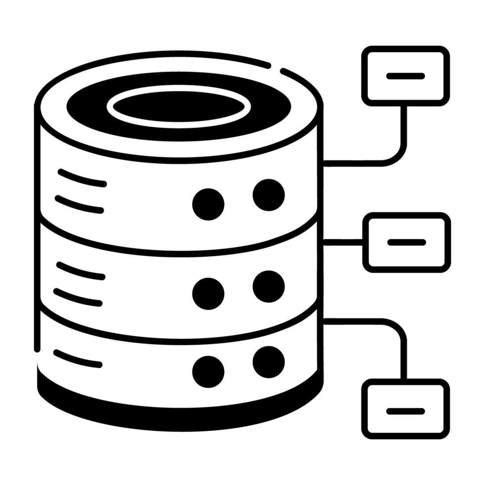 Hardware Components Line Icon vector