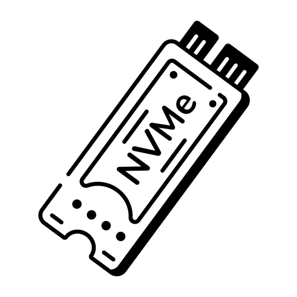 Hardware Components Line Icon vector