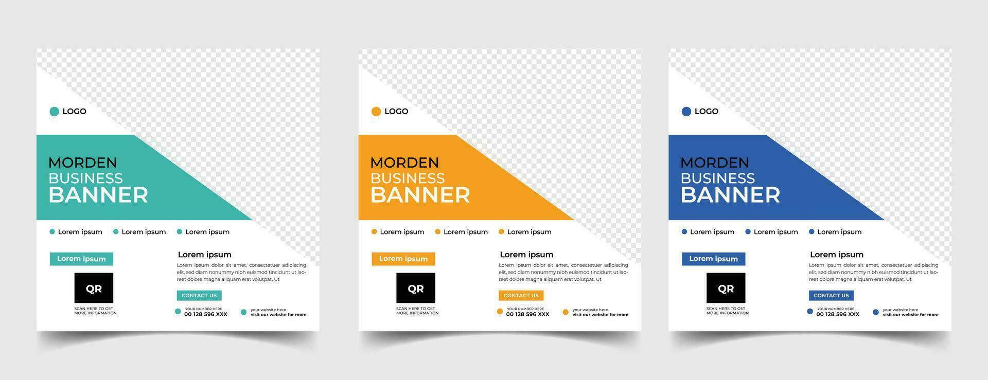 business Digital marketing banner for social media post template vector