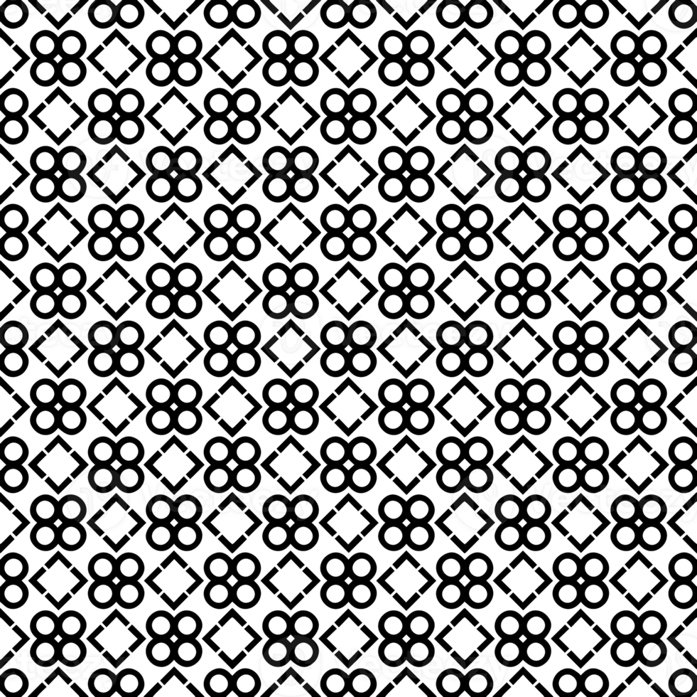 Black seamless abstract pattern. Overlay for background and backdrop. Ornamental design. PNG graphic illustration with transparent background.