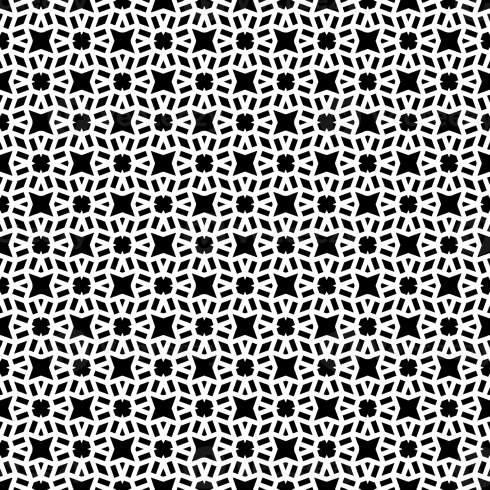 Black seamless abstract pattern. Overlay for background and backdrop. Ornamental design. PNG graphic illustration with transparent background.