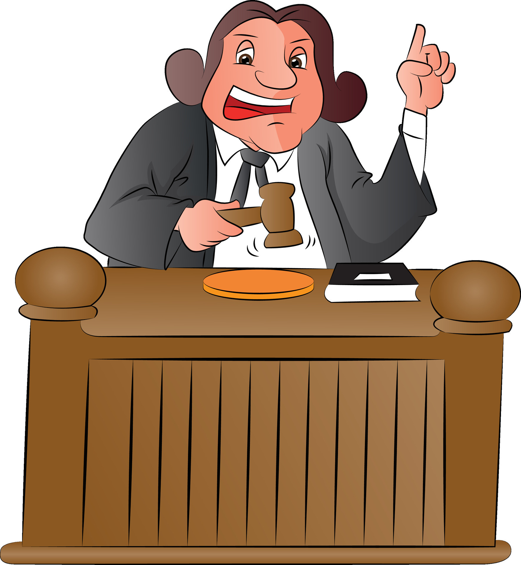 Vector of judge with gavel. 34509523 Vector Art at Vecteezy