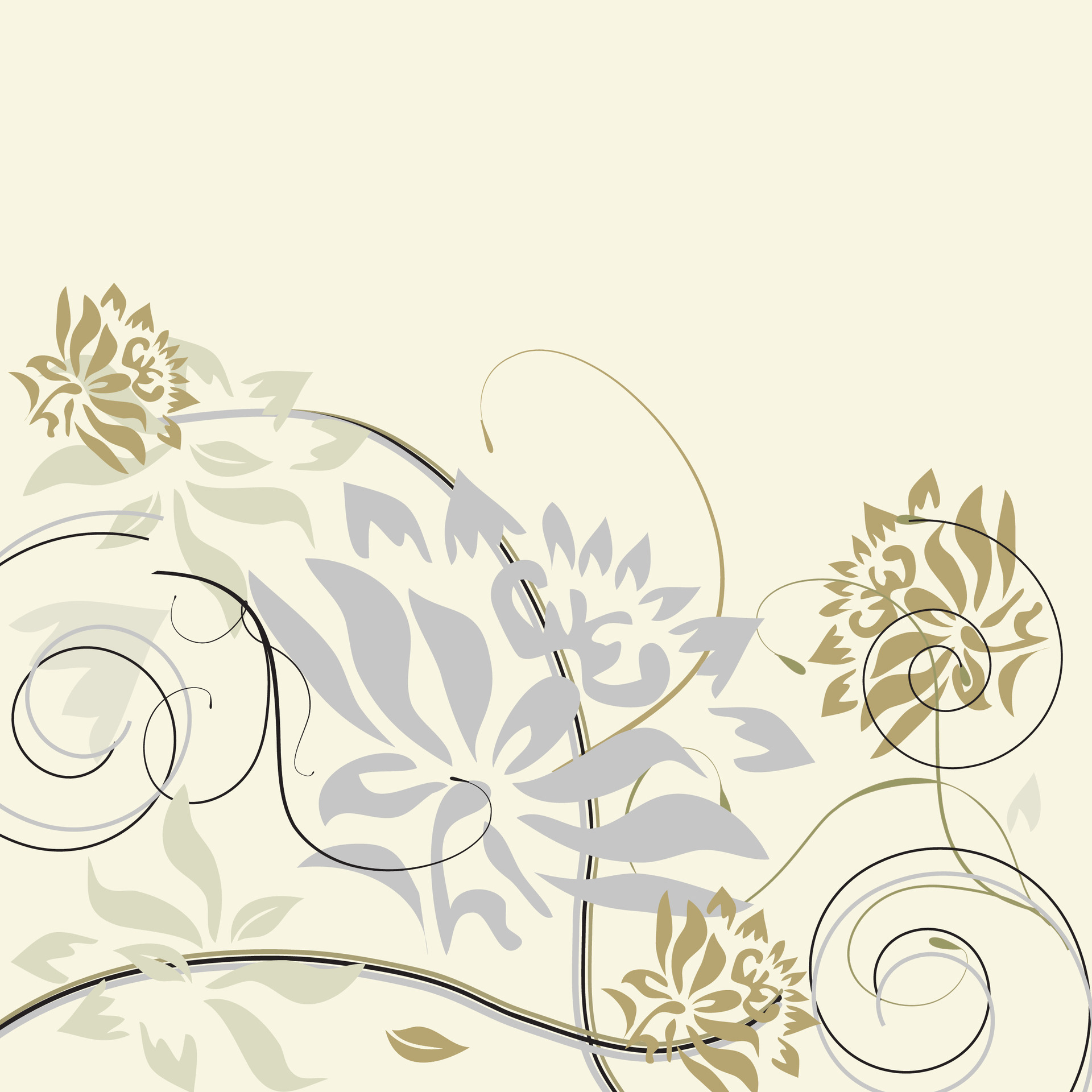 A Floral Background With Swirls And Leaves 34509550 Vector Art At Vecteezy A Floral Background With Swirls And Leaves 34509550 Vector Art At Vecteezy