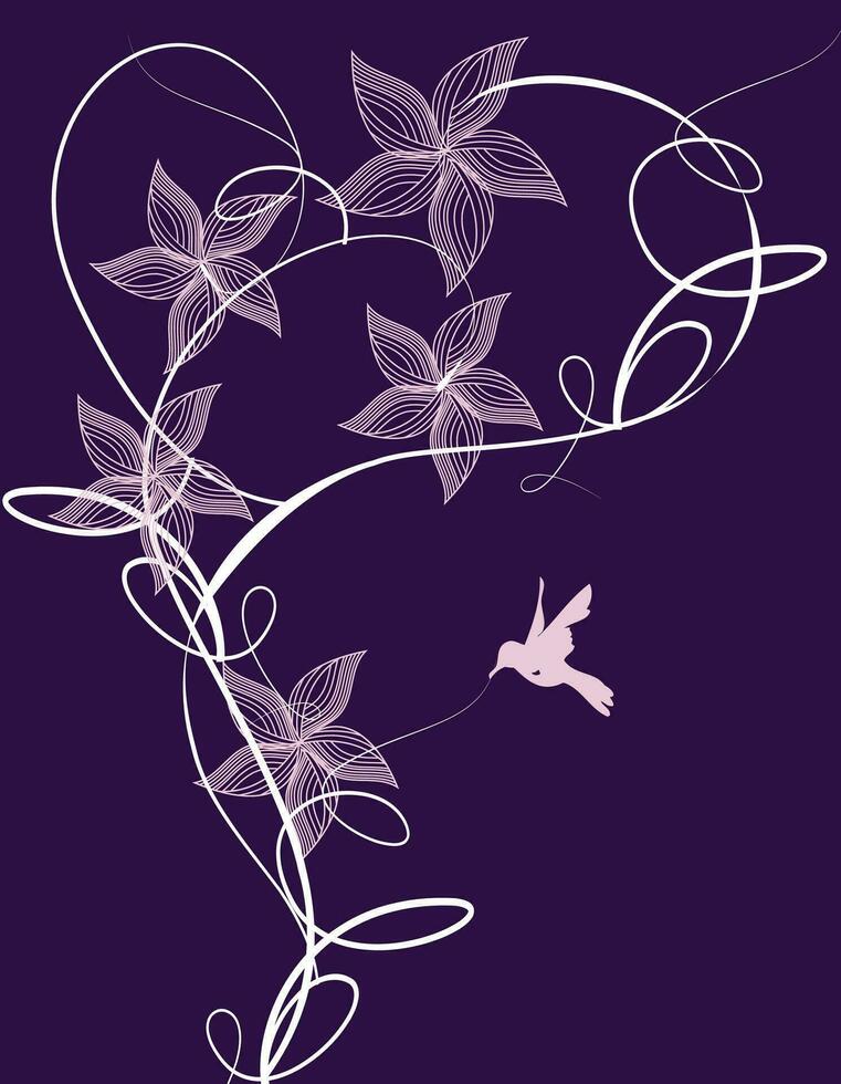 fondo de flores abstractas vector