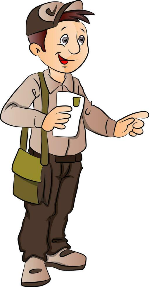 Vector of postman or mailman.