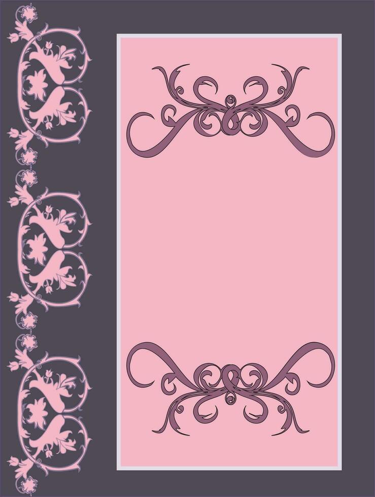 Romantic Vintage Card Design vector