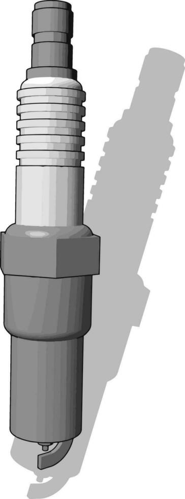 One spark, illustration, vector on white background.