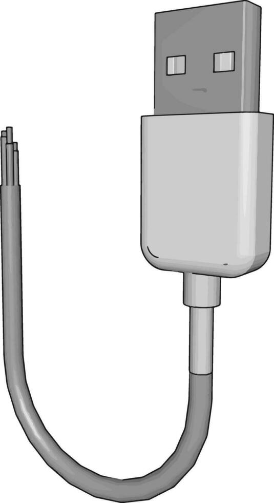 Uses of USB vector or color illustration
