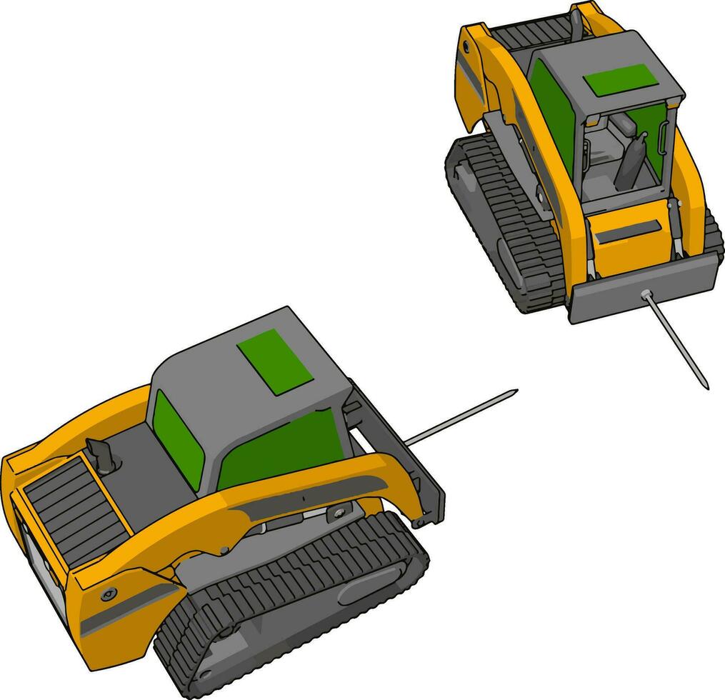 verde y amarillo bala transporte vehículos vector ilustración en blanco antecedentes