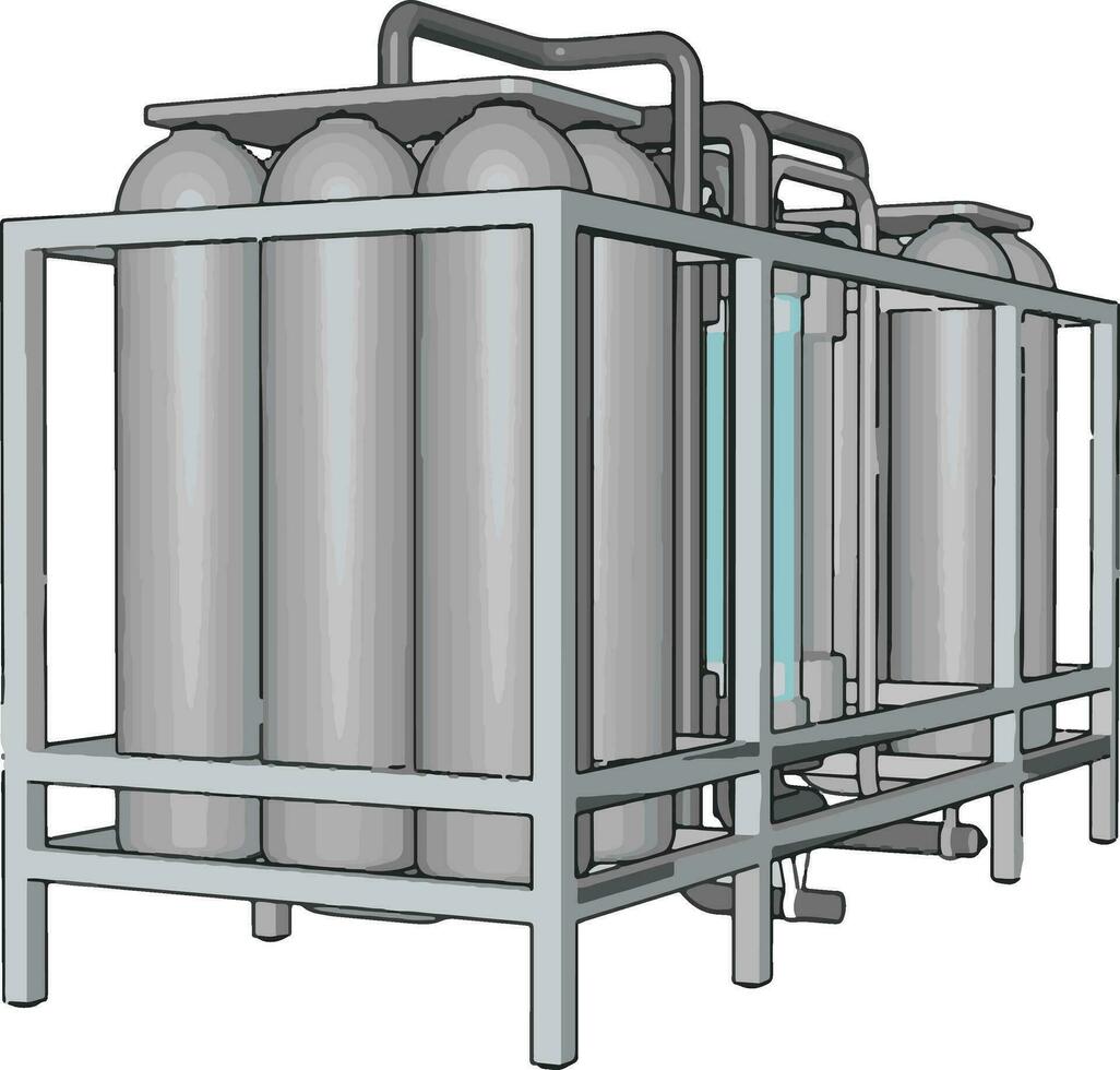 Temperature controlled storage containersfor liquid vector illustration on white background