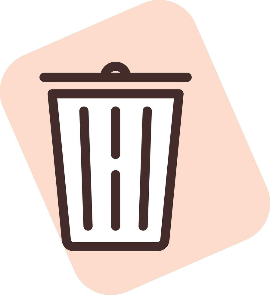 Social media delete icon, illustration, vector on white background.