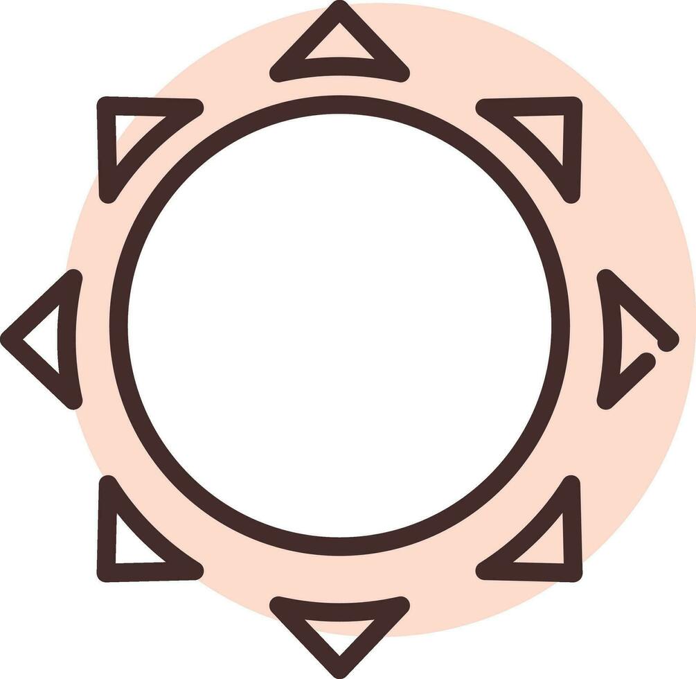 Allergy on UV rays, icon, vector on white background.