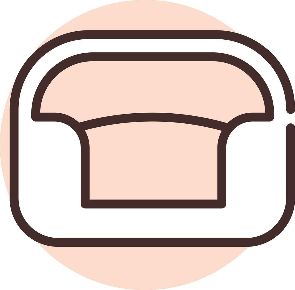 Home textile pet bed, icon, vector on white background.