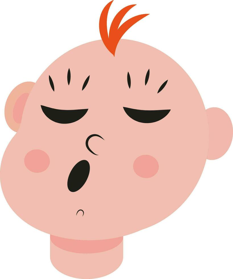 Baby mood sings, icon, vector on white background.