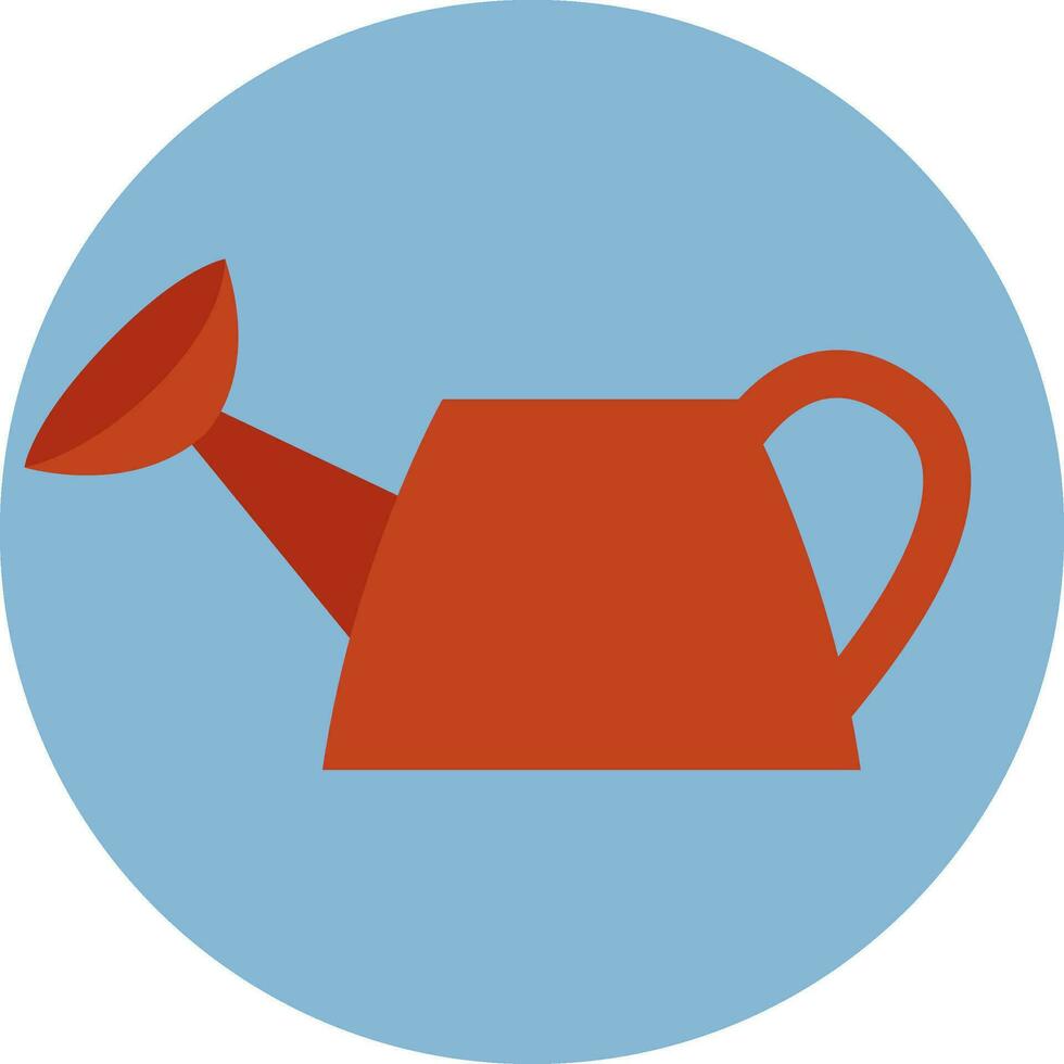 Rural life watering can, icon, vector on white background.