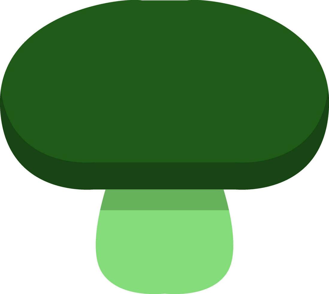 Vegetarian mushroom, icon, vector on white background.