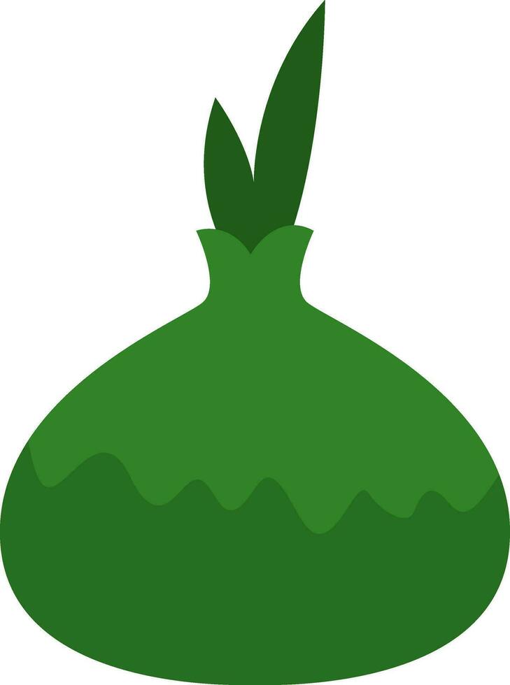 Vegetarian onion, icon, vector on white background.