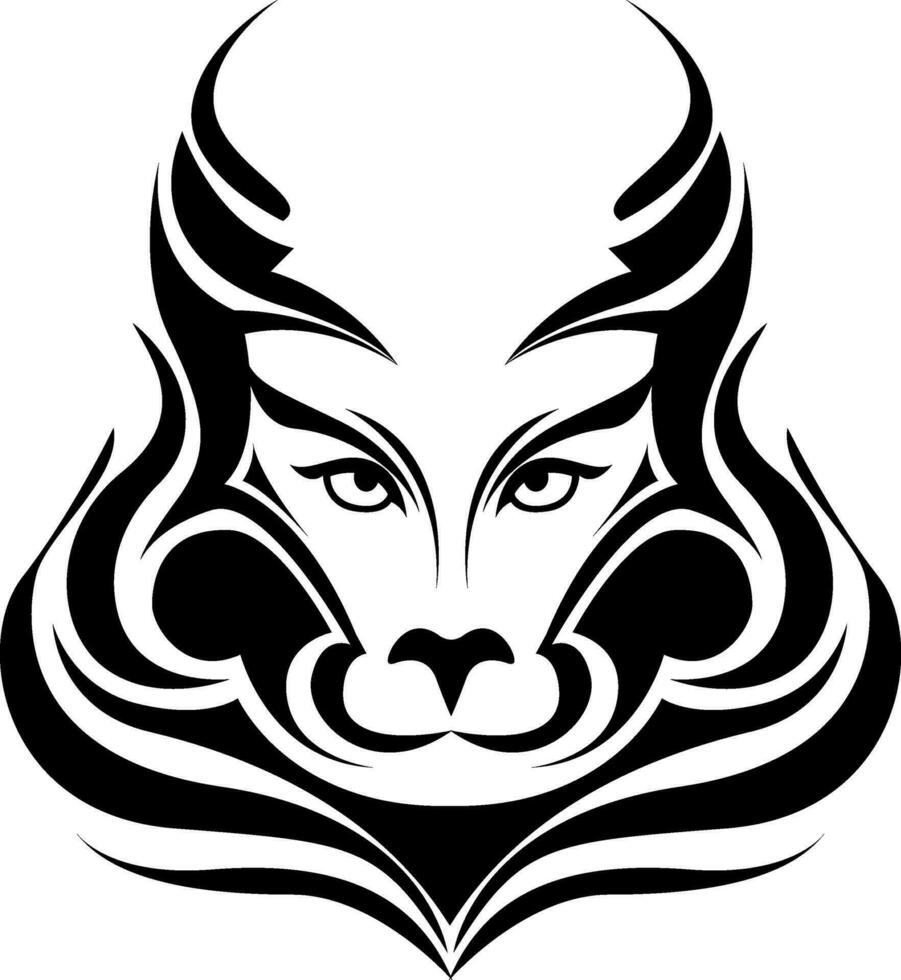 Puma tattoo, tattoo illustration, vector on a white background.