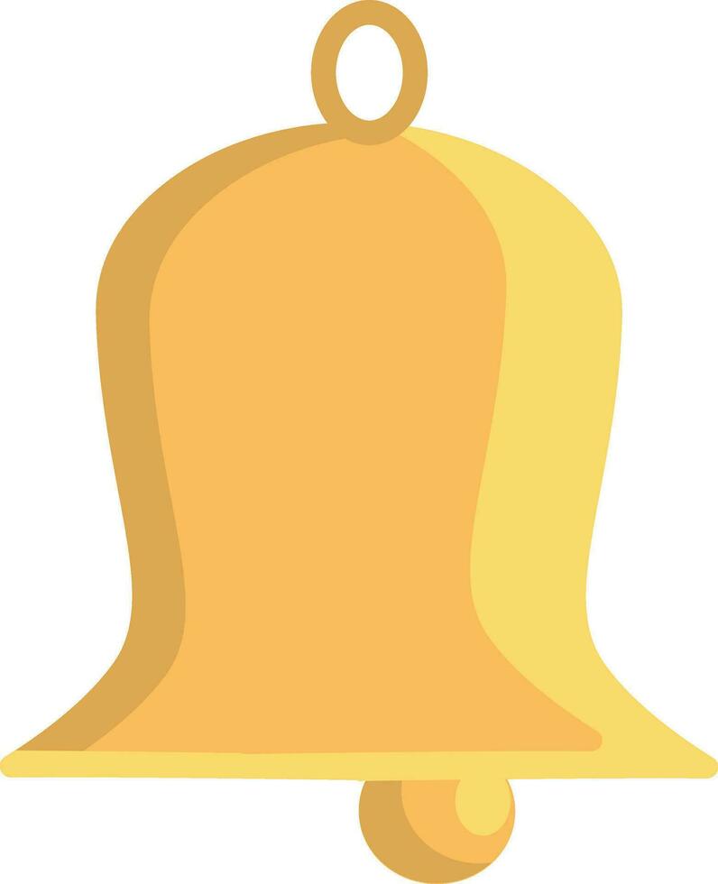 dorado campana, vector color ilustración.
