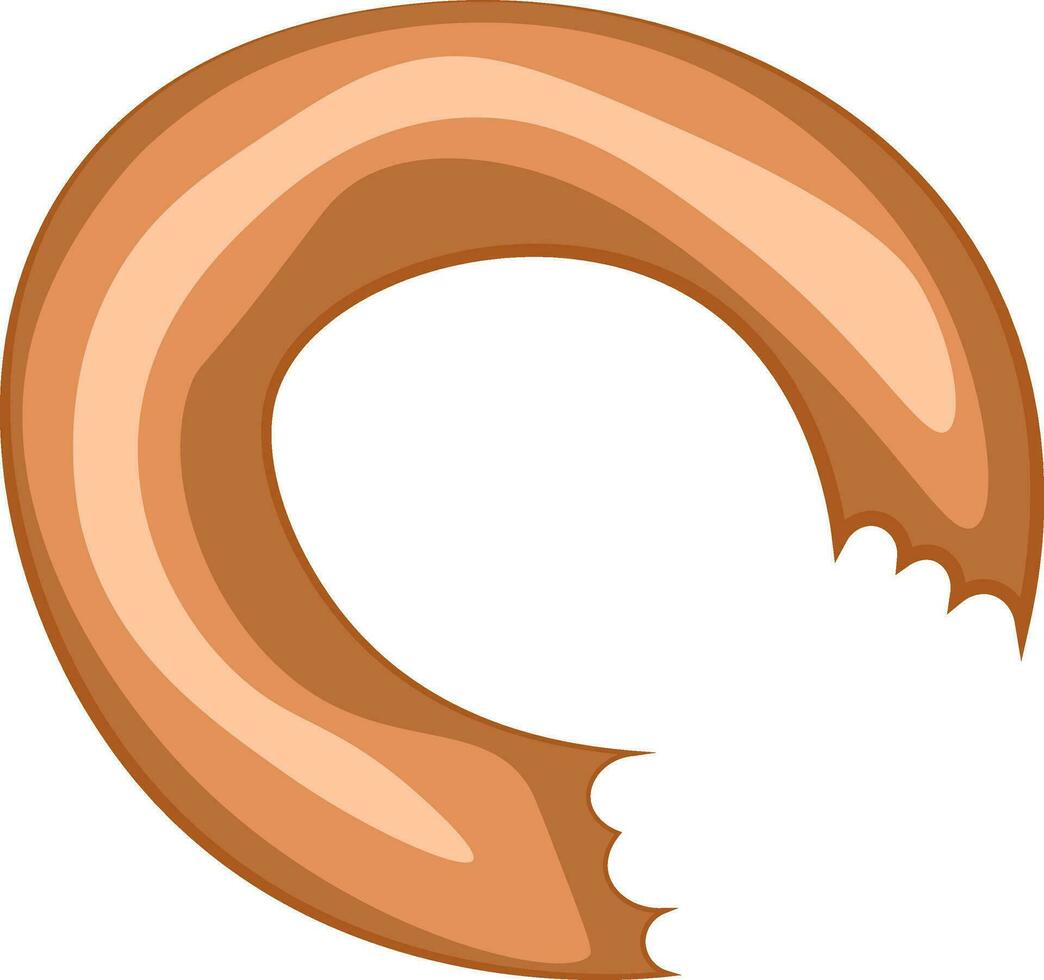 A bagel bread, vector color illustration.