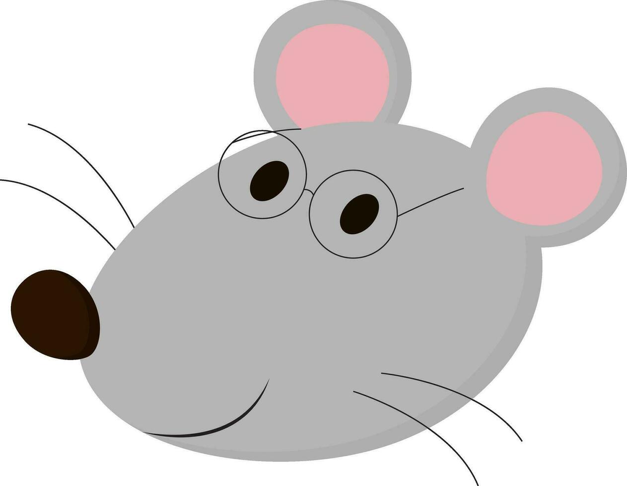 Mouse vector color illustration.