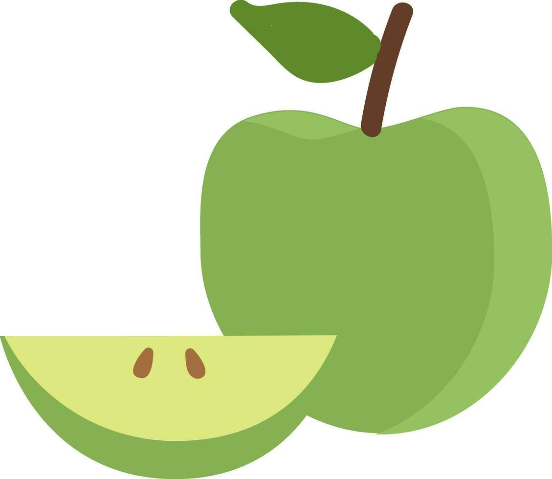 Granny Smith apple vector