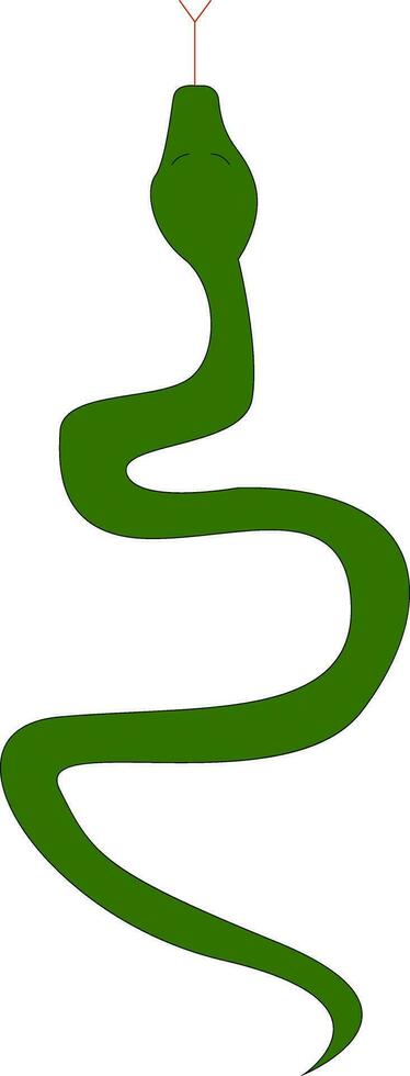 serpiente ilustración vector en blanco antecedentes