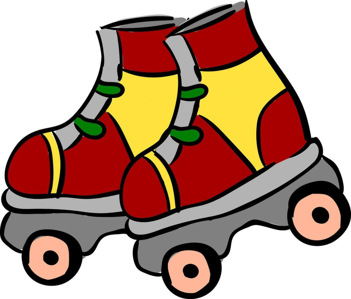 Roller Skates illustration vector on white background