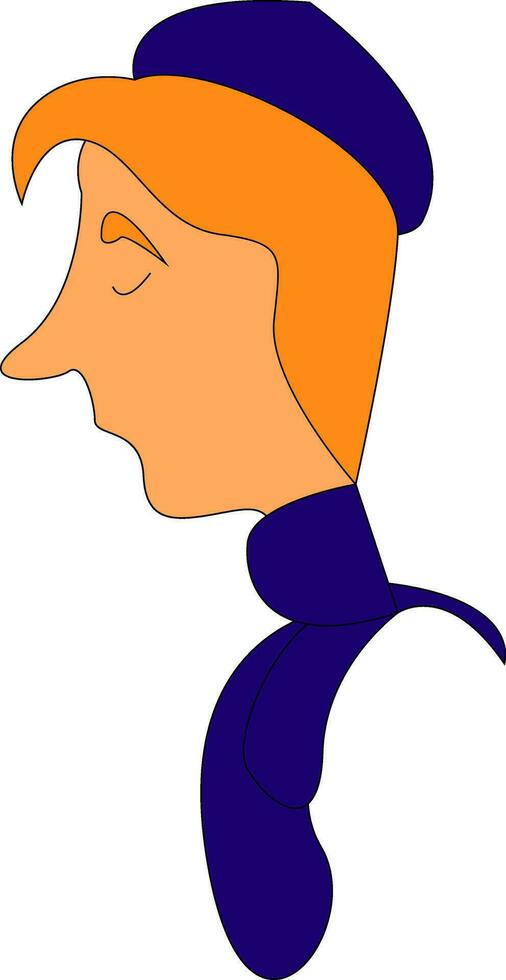 Scarf and hat illustration vector on white background