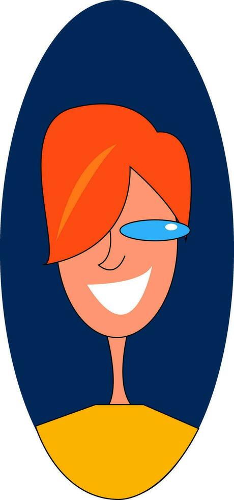 Smile illustration vector on white background