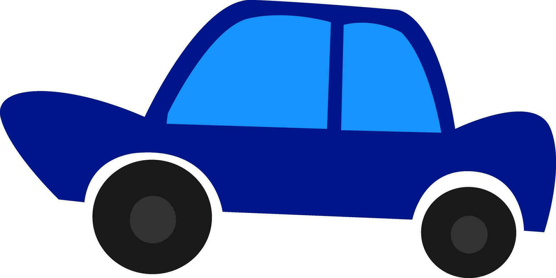 un azul coche vector o color ilustración