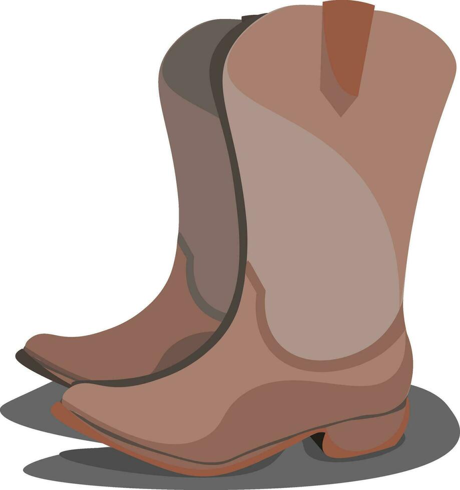 marrón botas vector o color ilustración