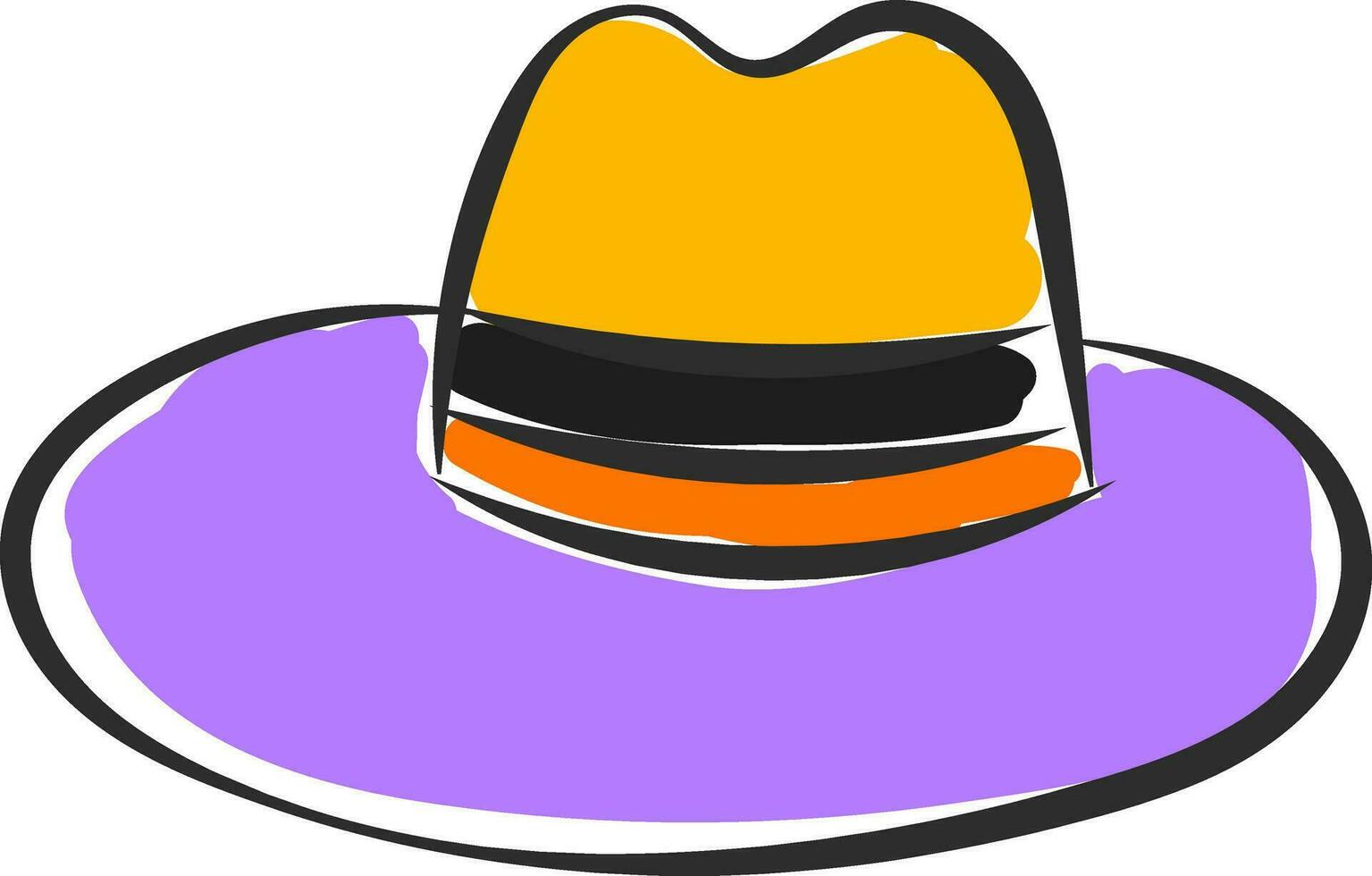 A large cap vector or color illustration