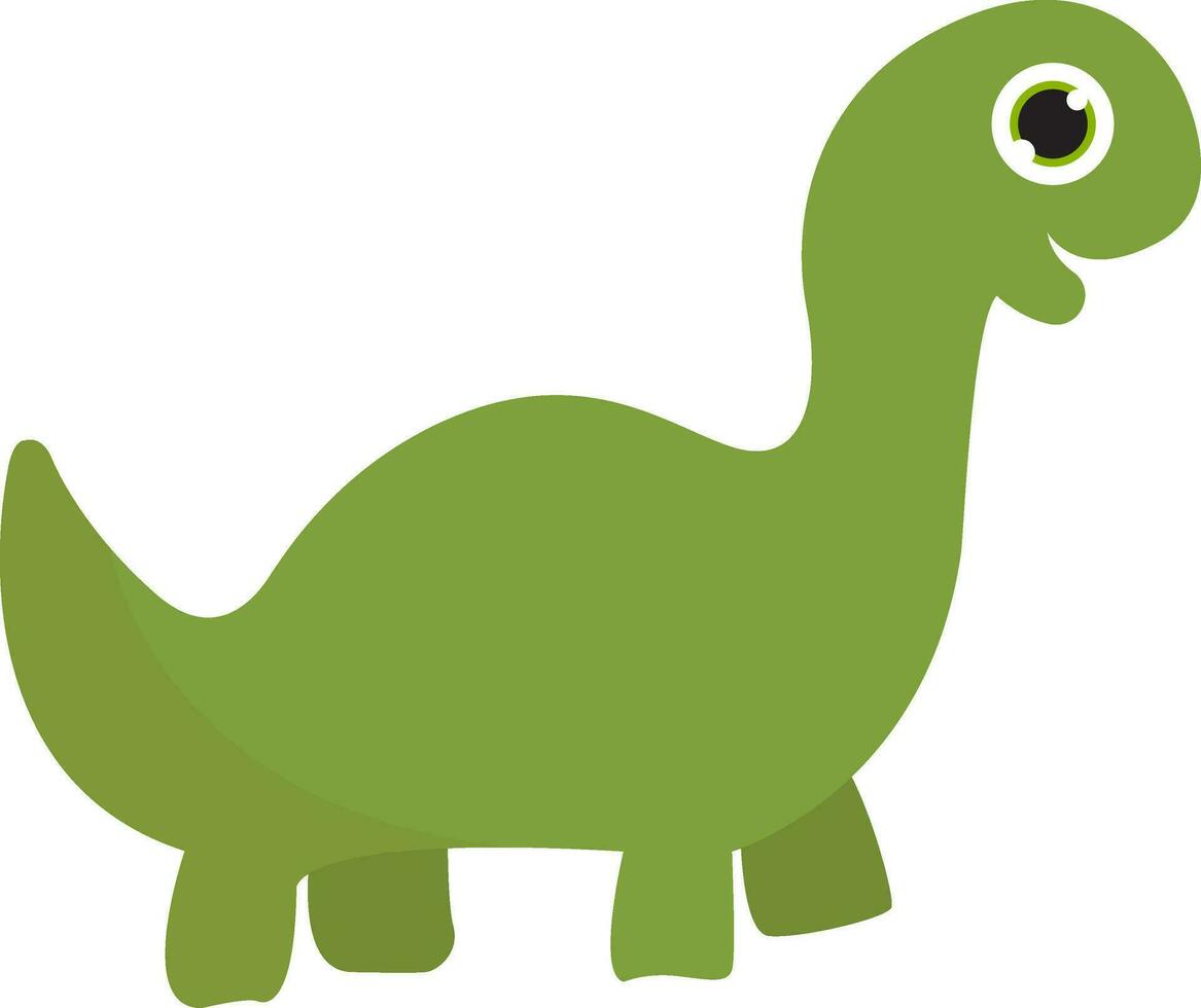 un verde dinosaurio vector o color ilustración