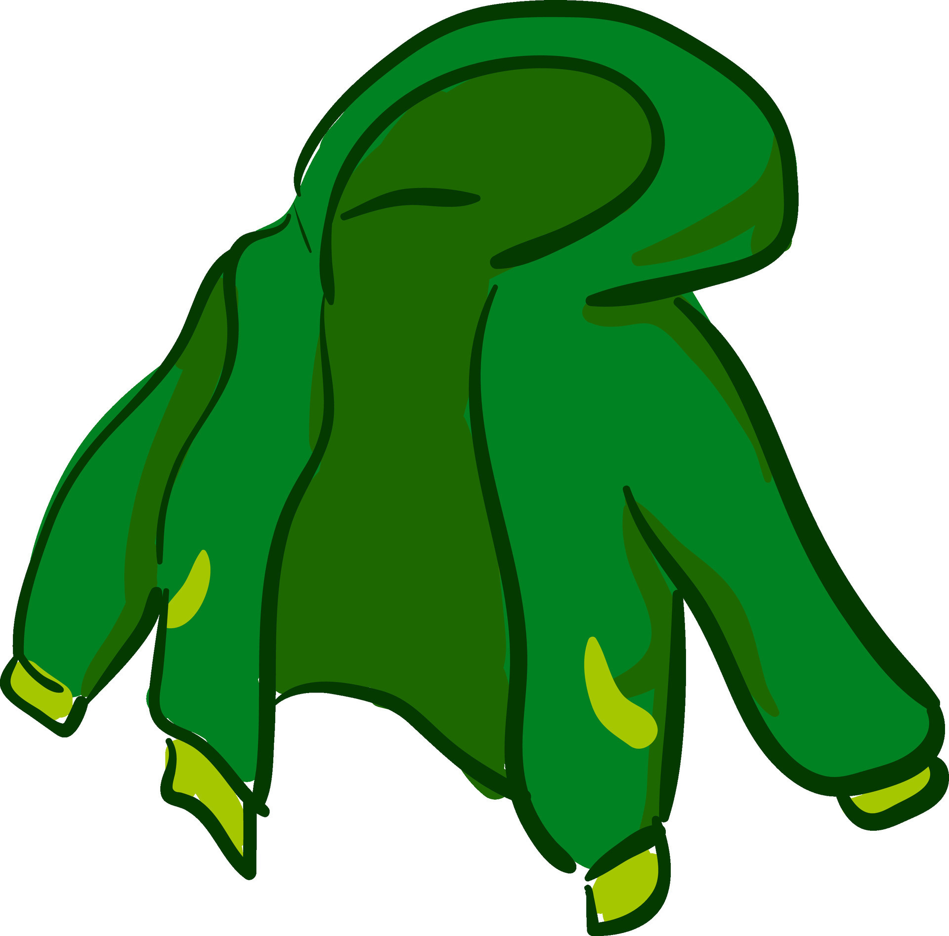 A stylish green jacket vector or color illustration 34513236 Vector Art