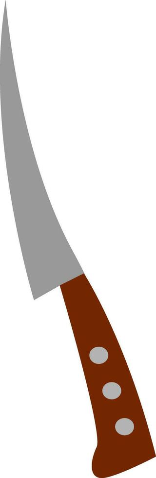 un largo cuchillo vector o color ilustración