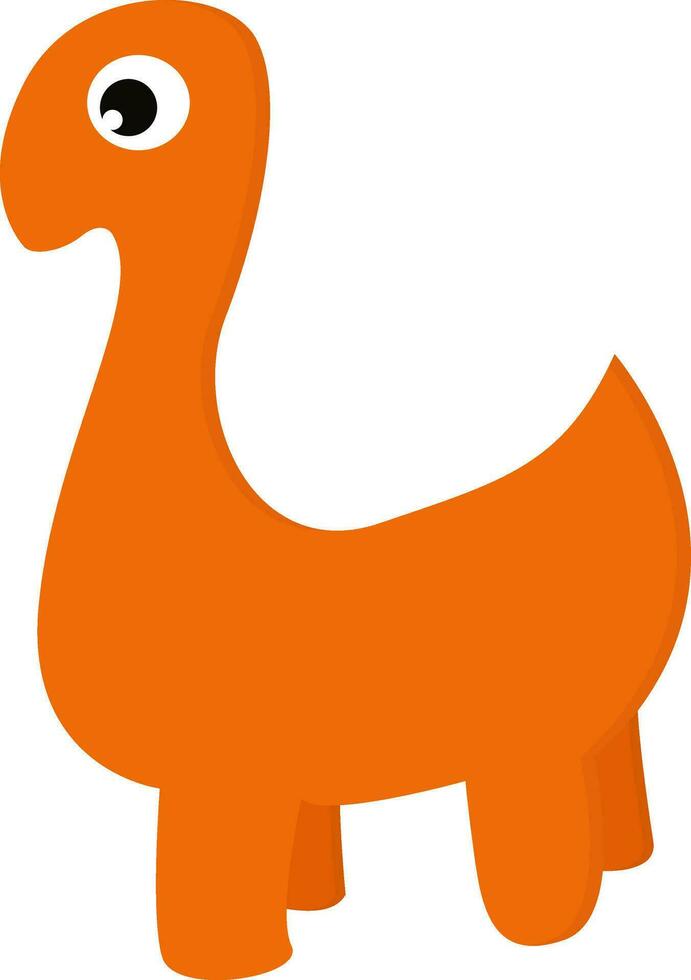 Cartoon dinosaur vector or color illustration