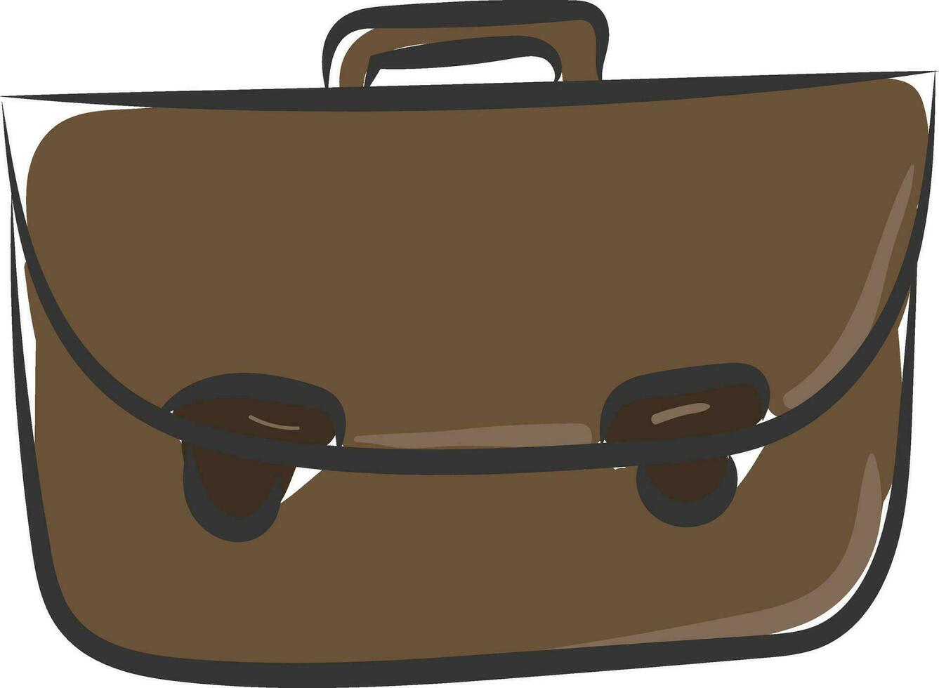 A paper suitcase vector or color illustration