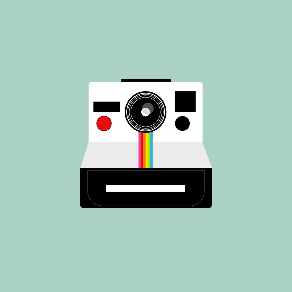 A polaroid camera vector or color illustration