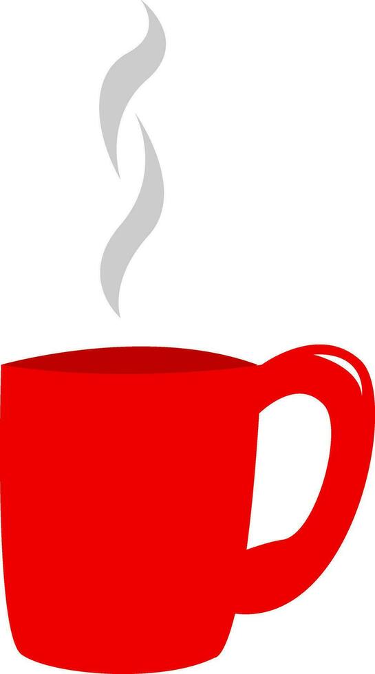 A red cup vector or color illustration