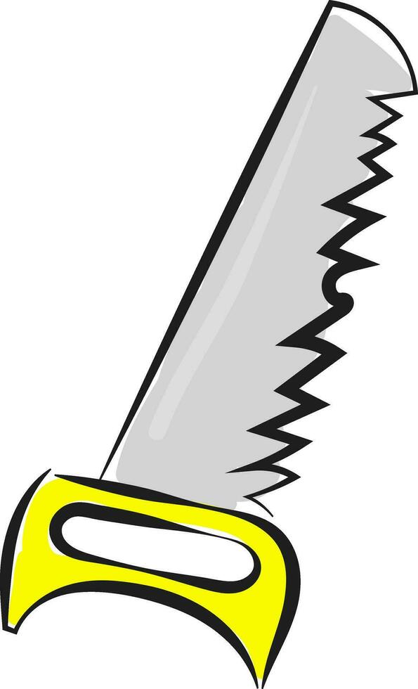 A sharp saw vector or color illustration