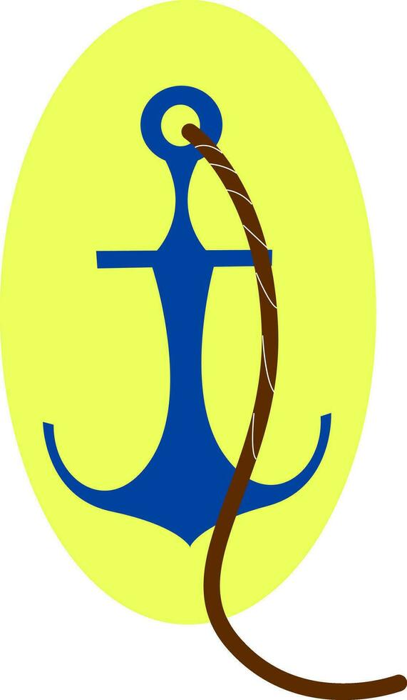Anchor, vector or color illustration.