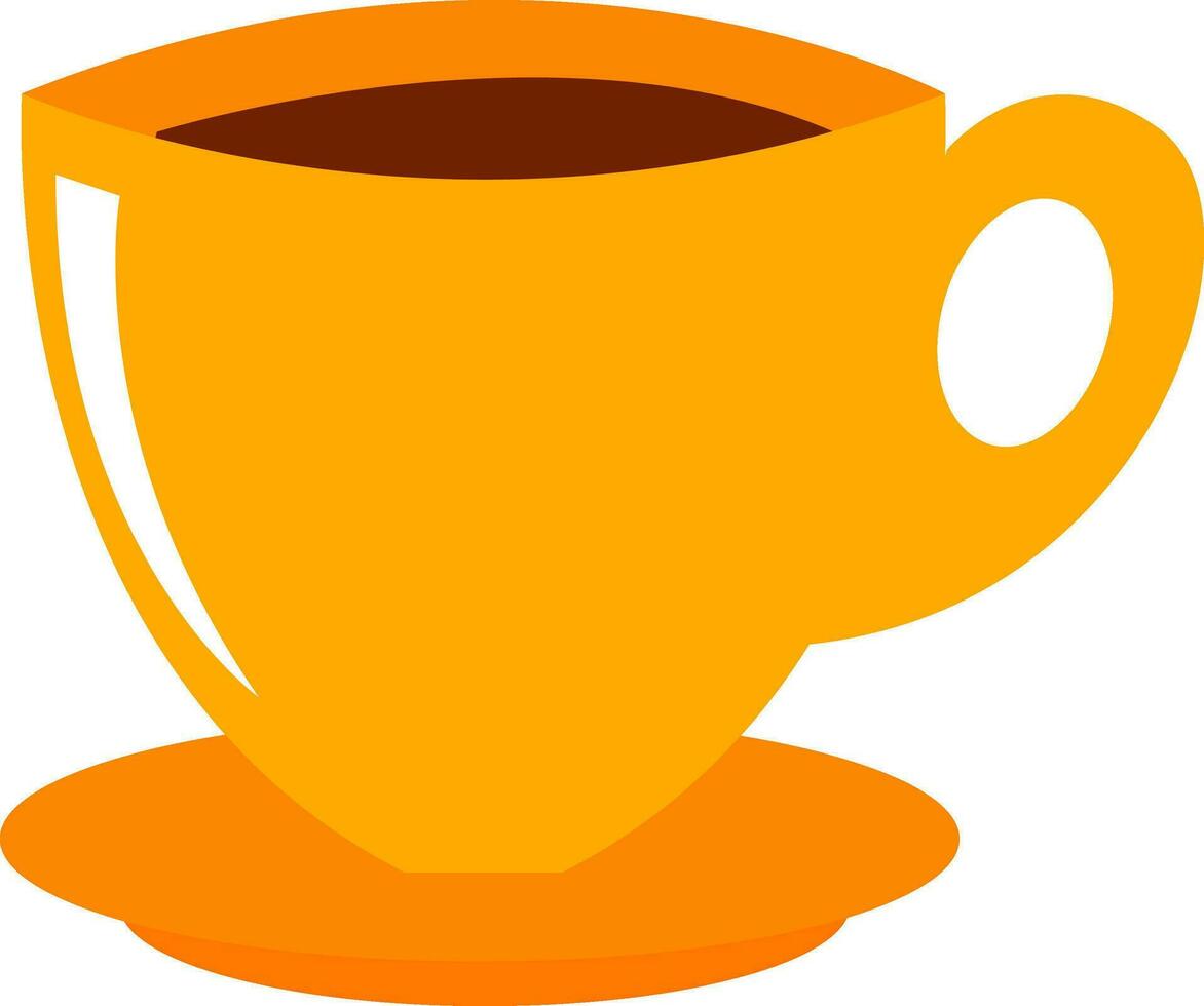 A big cup of coffee, vector or color illustration.