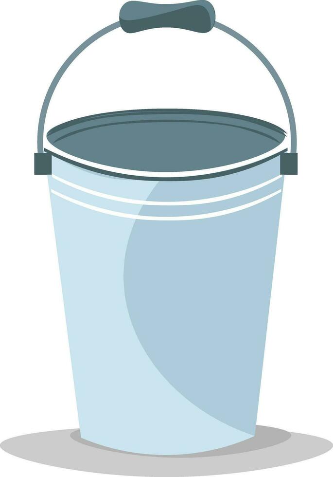 Bucket, vector or color illustration.