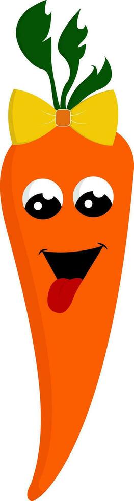 Carrot, vector or color illustration.