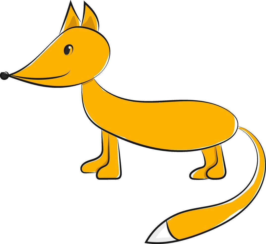 Fox 99, vector or color illustration.