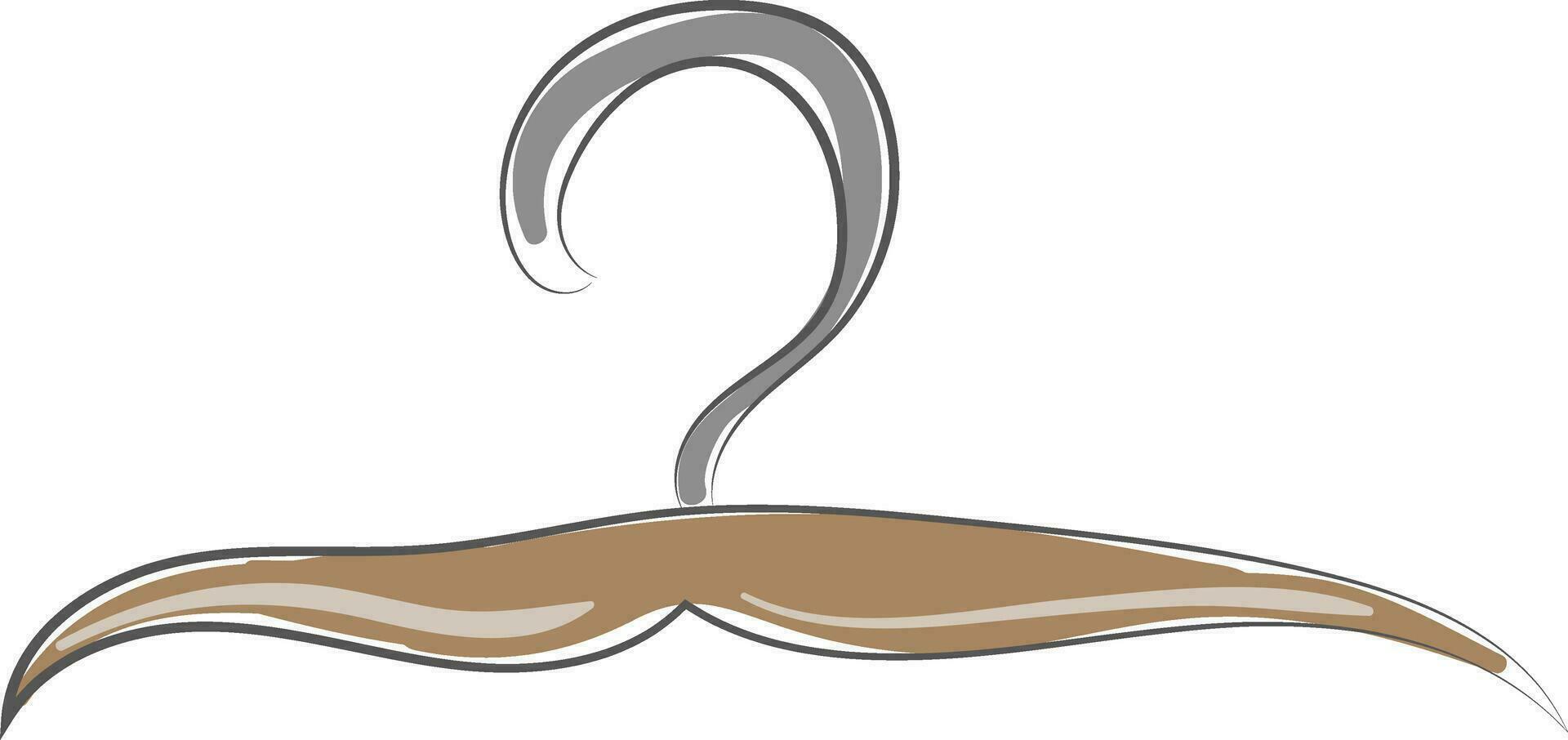 Hanger, vector or color illustration.